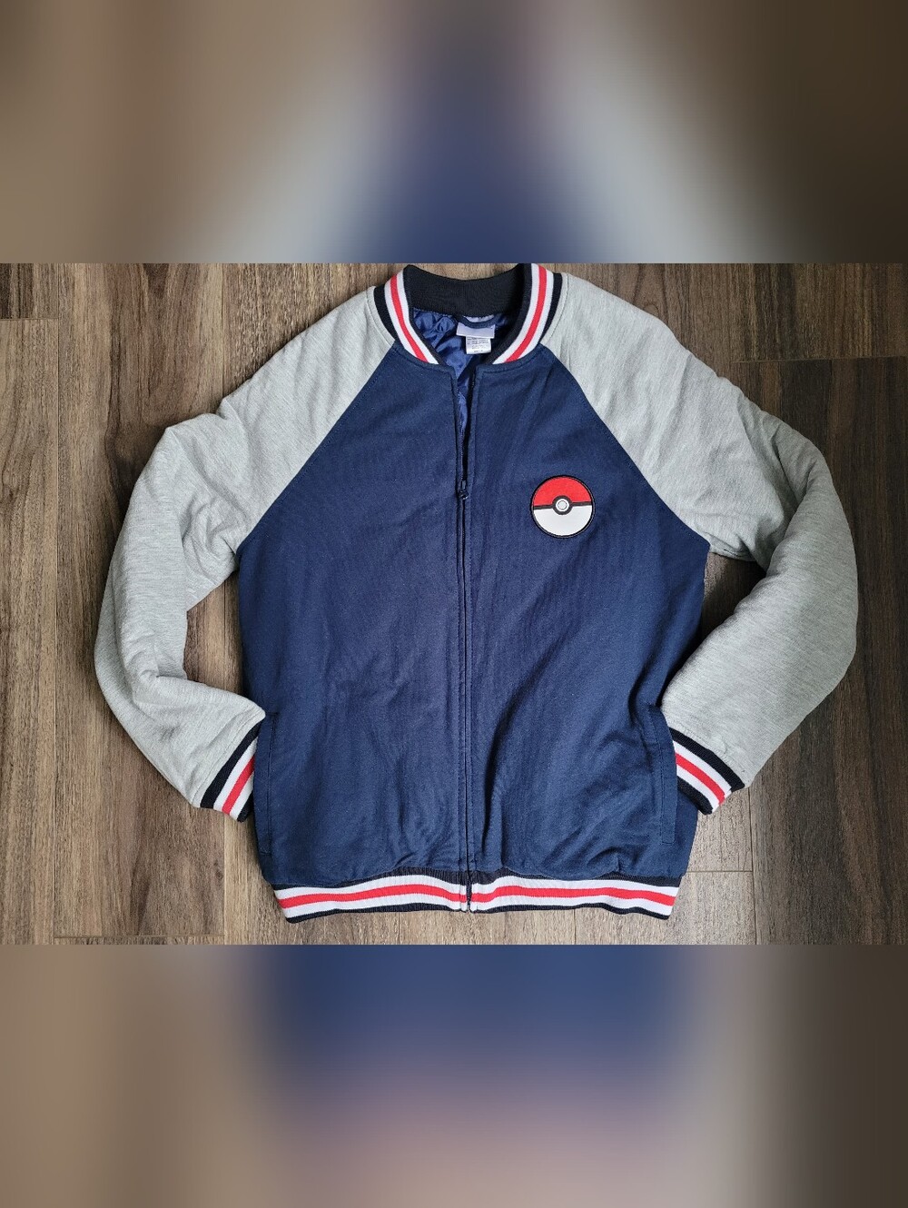 Kids Navy and Gray Pokémon Jacket